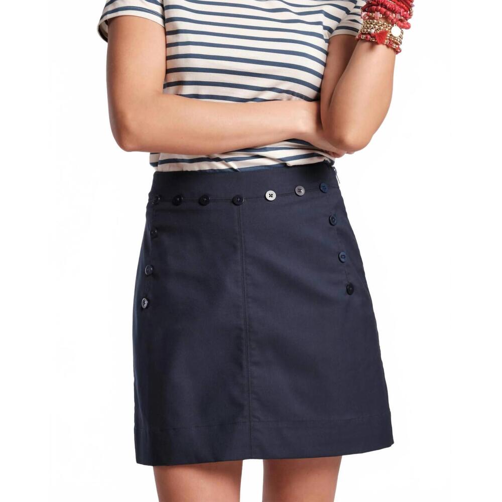NEW FRANCES VALENTINE sailor mini skirt in navy
